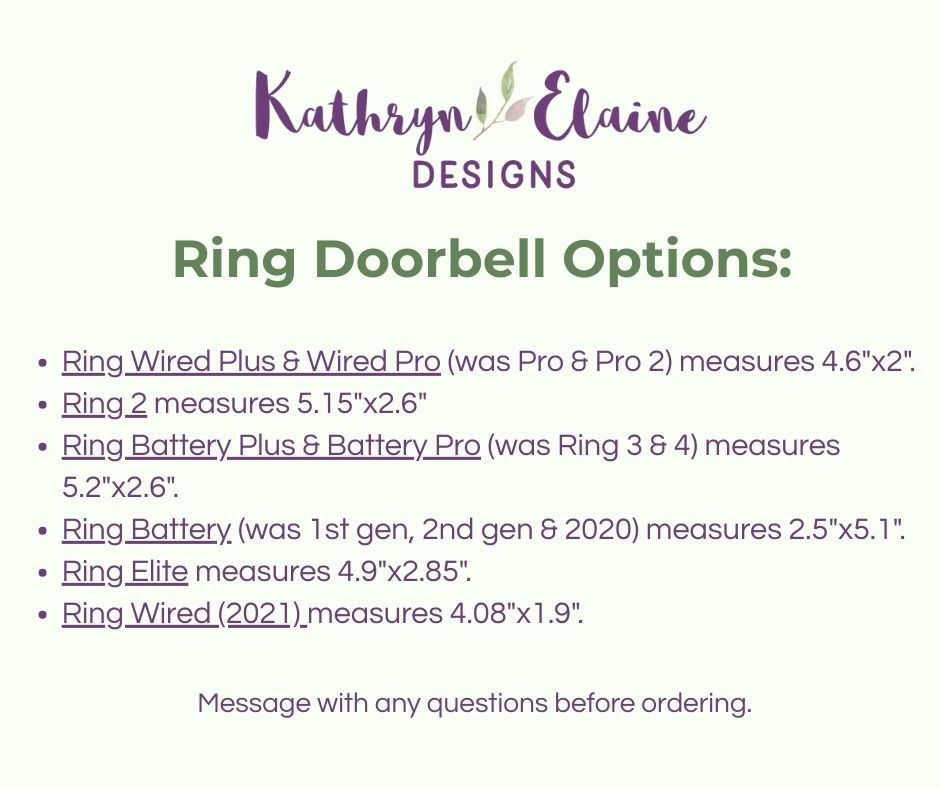 Beware of Dog No Soliciting Video Doorbell Surround