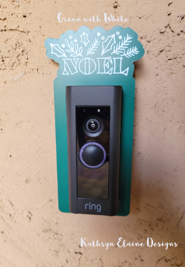 Noel & No Soliciting Video Doorbell Surround 2 Pack